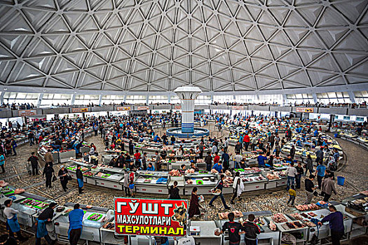 乌兹别克斯坦,塔什干,市场,圆顶