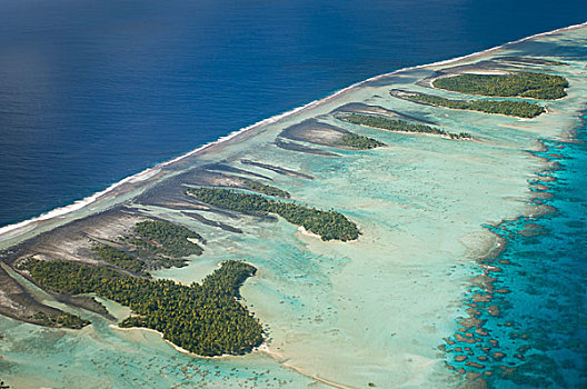 朗伊罗阿岛,环礁,法属玻利尼西亚,太平洋