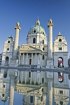 卡尔教堂,卡尔斯,维也纳,奥地利