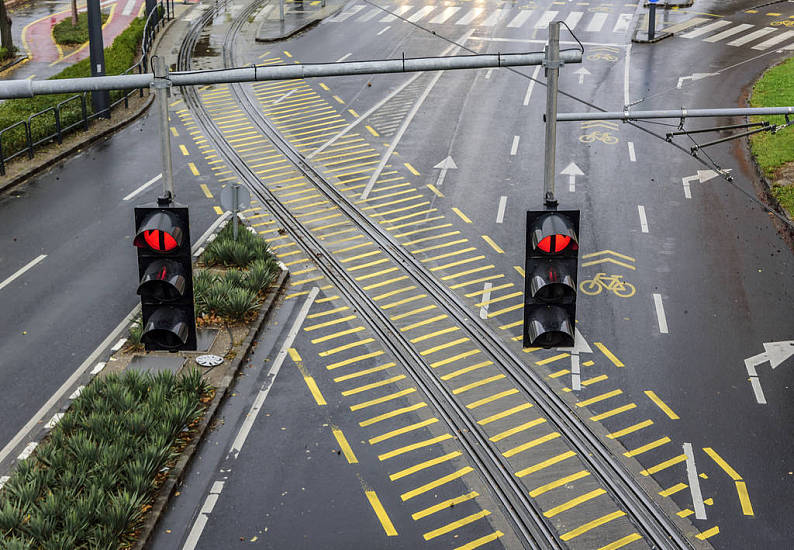 运输,立体交叉路,红绿灯,人行横道_高清图片_全景视觉
