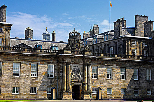 荷里活宫殿,皇家英里大道,爱丁堡,洛锡安,区域,苏格兰,英国,欧洲