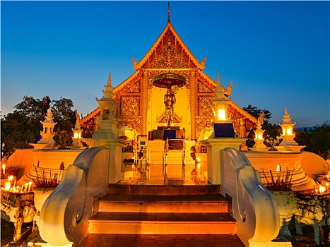 帕辛寺,庙宇,清迈,泰国