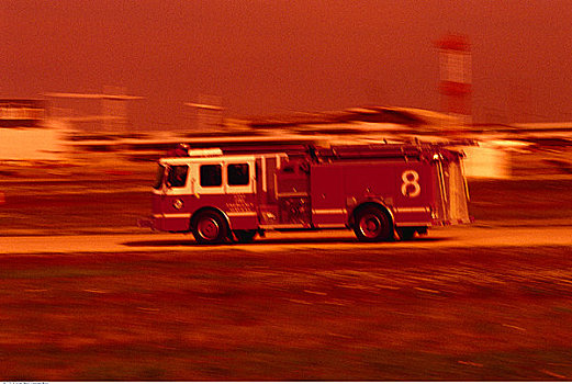 消防车,皮尔森国际机场,多伦多,安大略省,加拿大