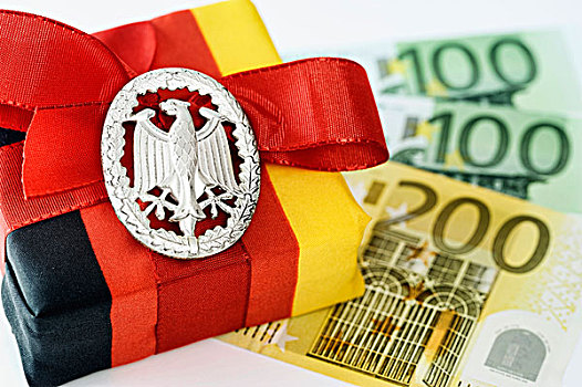 礼物,德国,国家,彩色,联邦,鹰,欧元,货币,象征意义,税