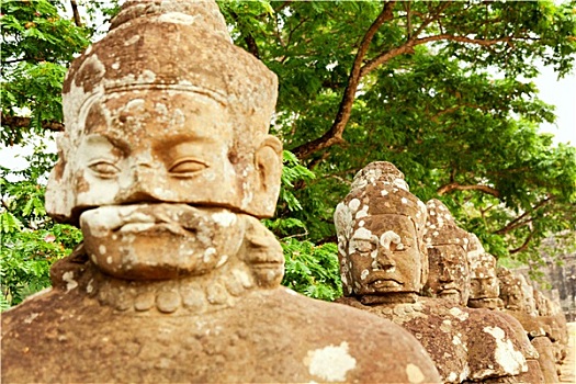 脸,巴扬寺,吴哥窟,柬埔寨