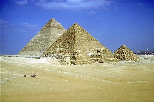 金字塔,三个,吉萨金字塔,埃及,艺术家,未知
