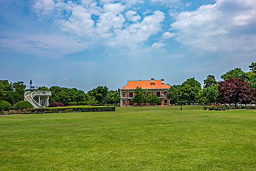 长沙城市风光,湘江风光带,橘子洲,道路