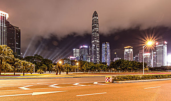 深圳市民中心夜景