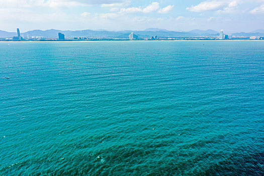 航拍海南三亚蜈支洲岛旅游区