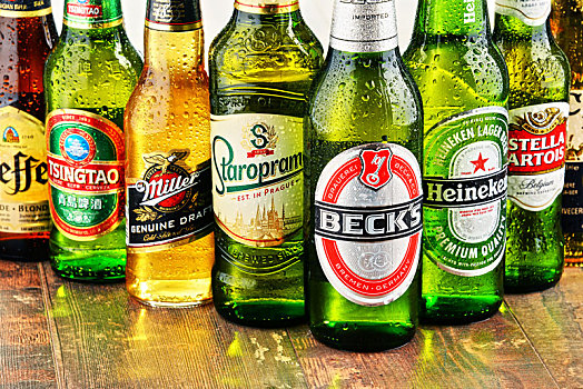 瓶子,种类,全球,啤酒,商标