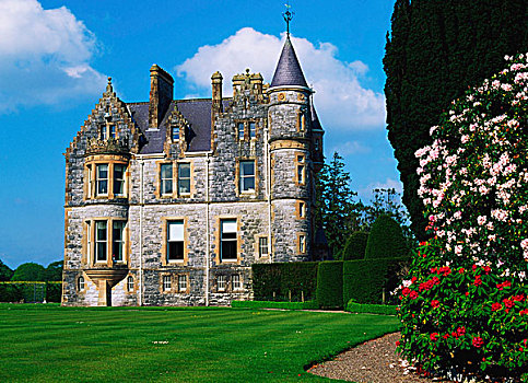 布拉尼城堡,房子,爱尔兰,靠近,城堡