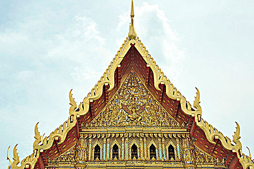建筑细节,庙宇,云石寺,曼谷,泰国