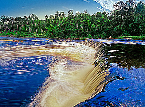 彩虹瀑布,怀特雪尔省立公园,曼尼托巴,加拿大
