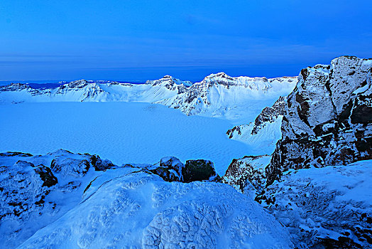 长白山火山熔岩