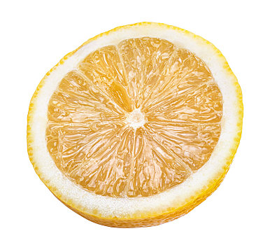 一半,柠檬,水果,隔绝,白色背景