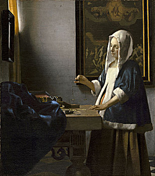 油画约翰内斯·维米尔人物