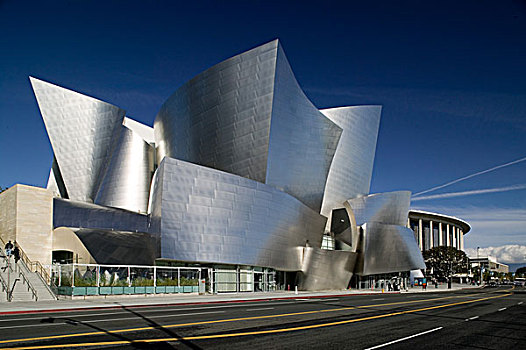 美国,加利福尼亚,洛杉矶,市区,迪士尼音乐厅,2004年,建筑师
