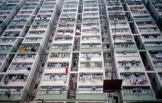 高层建筑,公寓楼,香港,中国