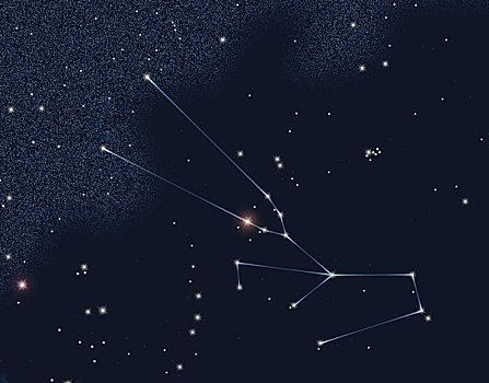 星座,金牛座,星星,發(fā)光,橙色
