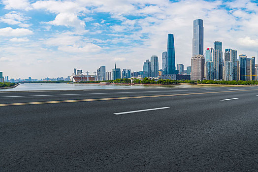 城市道路和建筑景观