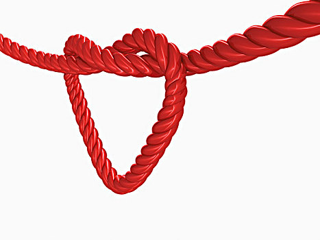 特写,红色,绳索