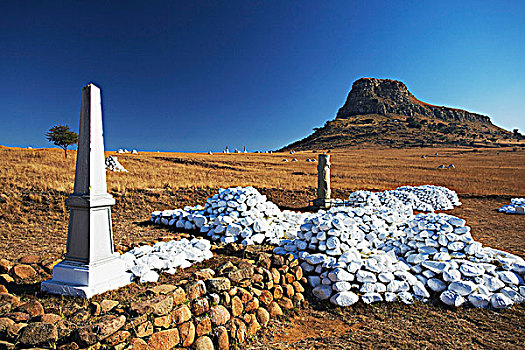 白石,石冢,纪念,英国,军人,南非