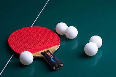 乒乓球+无人图片