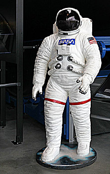 波音博物馆中的航天馆,图为宇航员模型