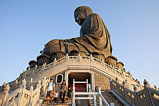 中国,香港,大屿山,寺院,大佛,雕塑