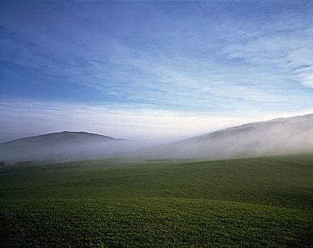 薄雾,山谷,米斯郡,爱尔兰