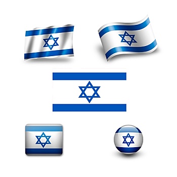 以色列,旗帜,象征