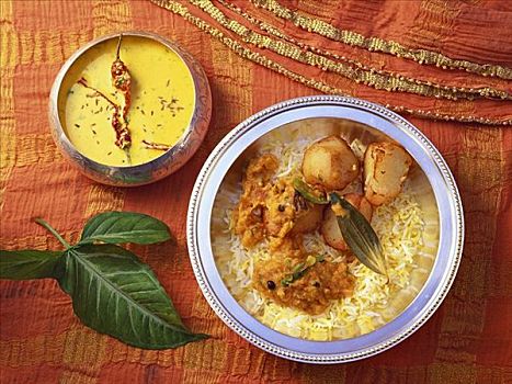米饭,土豆食品,印度