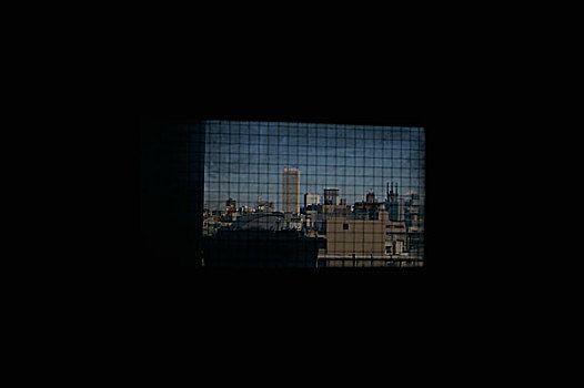 看,东京,城市,门,窗户