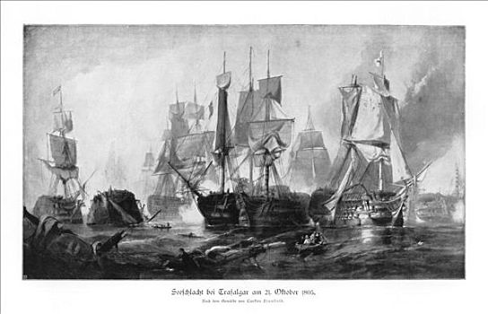 特拉法尔加海战,十月,19世纪,艺术家,未知