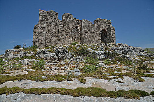 要塞,6世纪,岛屿,国家公园,克罗地亚,欧洲