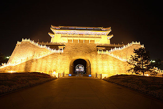 北京正阳门夜景