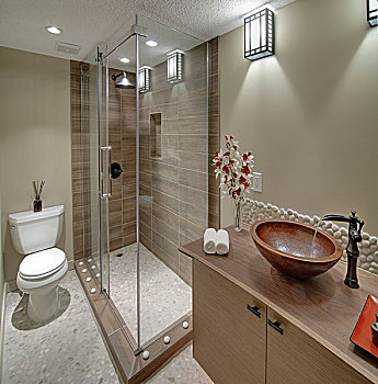 现代,浴室,卡尔加里,艾伯塔省,加拿大