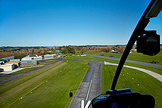 飞机跑道,北岸,机场,乳业,飞机场,风景,直升飞机,北方,奥克兰,北岛,新西兰