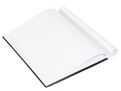 杂志,翻开,笔记本,隔绝,白色背景,背景