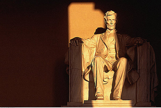雕塑,林肯纪念馆,华盛顿,美国