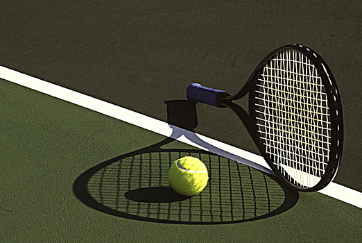 网球拍,球