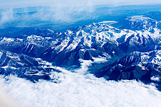 云海,山脉,群山,雪山