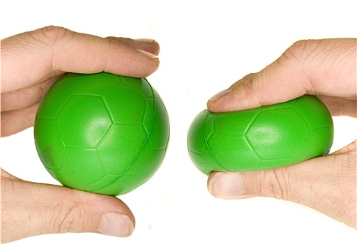 照片,男人,手,挤,绿色,压力,球