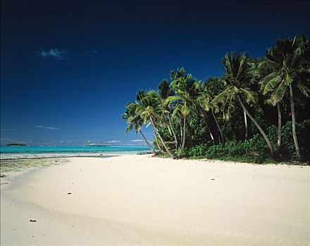 热带,海景,艾图塔基,库克群岛
