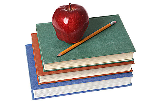 书本,苹果,铅笔