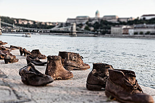 鞋,纪念,正面,国会大厦,多瑙河,布达佩斯