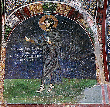 壁画,耶稣,11世纪,艺术家,未知