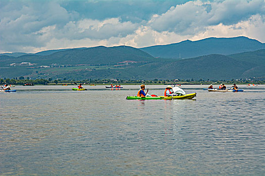 丽江拉市海湿地湖光山色