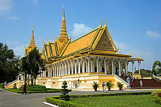 皇家,宫殿,地面,王室,金边,柬埔寨,东南亚