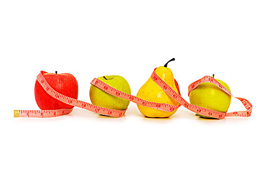 苹果,梨,水果,节食,概念